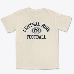 Central Nine Career Center Classic Football Premium Heavyweight T-shirt