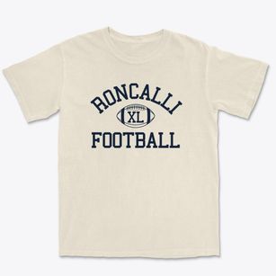 Roncalli High School Classic Football Premium Heavyweight T-shirt