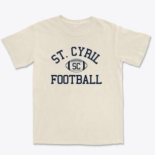 St. Cyril School Classic Football Premium Heavyweight T-shirt
