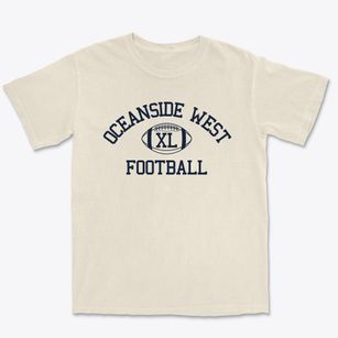 Oceanside West High School Classic Football Premium Heavyweight T-shirt