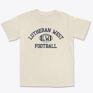 Lutheran School West Classic Football Premium Heavyweight T-shirt