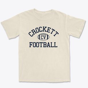 Crockett Vocational High School Classic Football Premium Heavyweight T-shirt