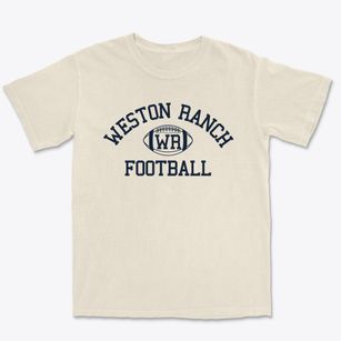 Weston Ranch High School Classic Football Premium Heavyweight T-shirt
