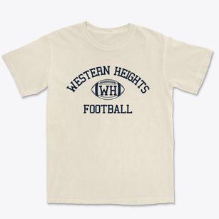 Western Heights Christian School Classic Football Premium Heavyweight T-shirt