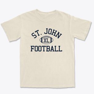 Saint John The Evangelist School Classic Football Premium Heavyweight T-shirt