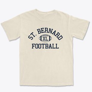 Saint Bernard Mission School Classic Football Premium Heavyweight T-shirt