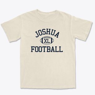 Joshua Christian School Classic Football Premium Heavyweight T-shirt