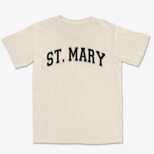 St Mary Parish Varsity Arch Premium Heavyweight T-shirt