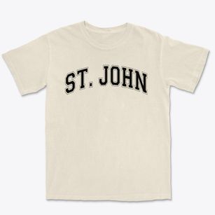 St John Nepomucene Parish Varsity Arch Premium Heavyweight T-shirt
