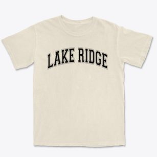 Lake Ridge Elementary School Varsity Arch Premium Heavyweight T-shirt