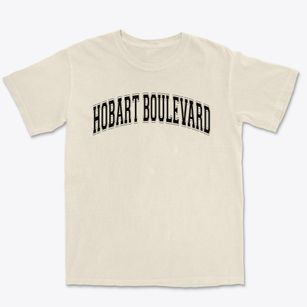 Hobart Boulevard Elementary School Varsity Arch Premium Heavyweight T-shirt