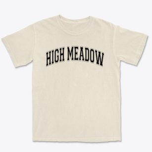 High Meadow School And Camp Varsity Arch Premium Heavyweight T-shirt