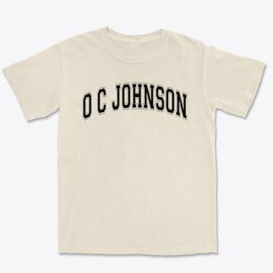 O C Johnson Elementary School Varsity Arch Premium Heavyweight T-shirt