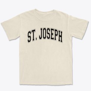 St Joseph Parish Varsity Arch Premium Heavyweight T-shirt