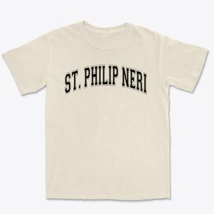 Saint Philip Neri School Varsity Arch Premium Heavyweight T-shirt