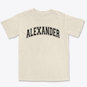 Alexander Elementary School Varsity Arch Premium Heavyweight T-shirt