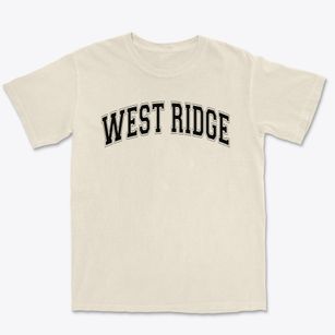 West Ridge Elementary School Varsity Arch Premium Heavyweight T-shirt