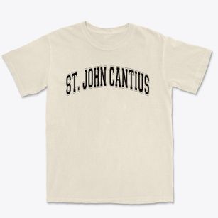 Saint John Cantius School Varsity Arch Premium Heavyweight T-shirt