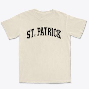 St Patrick Parish Varsity Arch Premium Heavyweight T-shirt