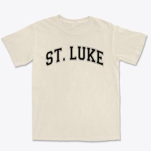 Saint Luke Lutheran Elementary School Varsity Arch Premium Heavyweight T-shirt