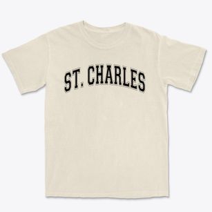 Saint Charles School Varsity Arch Premium Heavyweight T-shirt