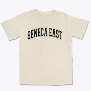 Seneca East High School Varsity Arch Premium Heavyweight T-shirt