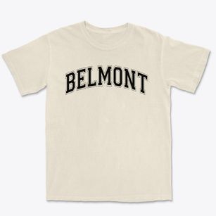 Belmont Charter High School Varsity Arch Premium Heavyweight T-shirt