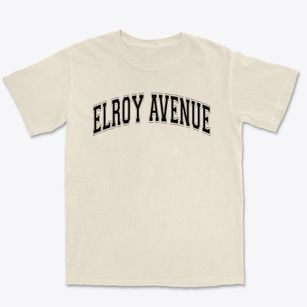 Elroy Avenue Elementary School Varsity Arch Premium Heavyweight T-shirt