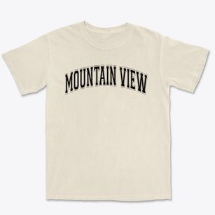 Mountain View Elementary School Varsity Arch Premium Heavyweight T-shirt