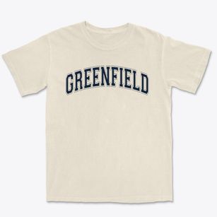 Greenfield Middle School Varsity Arch Premium Heavyweight T-shirt