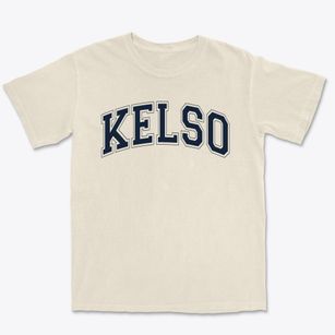Kelso Elementary School Varsity Arch Premium Heavyweight T-shirt