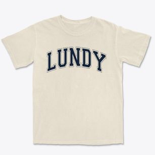 Lundy Elementary School Varsity Arch Premium Heavyweight T-shirt