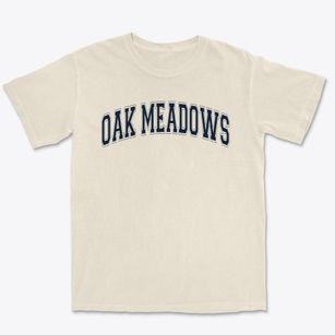 Oak Meadows Elementary School Varsity Arch Premium Heavyweight T-shirt