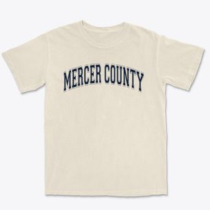 Mercer County Technical Education Center Varsity Arch Premium Heavyweight T-shirt