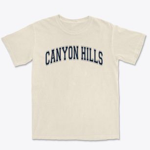 Canyon Hills Junior High School Varsity Arch Premium Heavyweight T-shirt