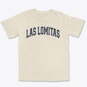 Las Lomitas Elementary School Varsity Arch Premium Heavyweight T-shirt