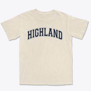 Highland Elementary School Varsity Arch Premium Heavyweight T-shirt