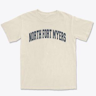 North Fort Myers Academy Varsity Arch Premium Heavyweight T-shirt