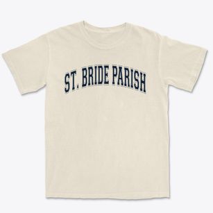 St Bride Parish Varsity Arch Premium Heavyweight T-shirt
