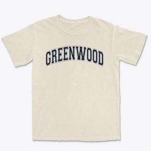 Greenwood Montessori Primary School Varsity Arch Premium Heavyweight T-shirt