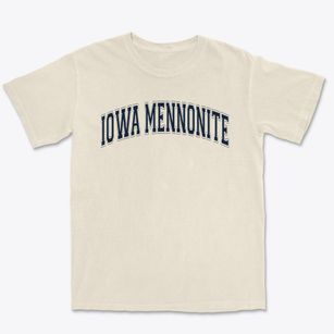 Iowa Mennonite School Varsity Arch Premium Heavyweight T-shirt