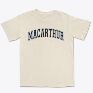 Macarthur Elementary School Varsity Arch Premium Heavyweight T-shirt