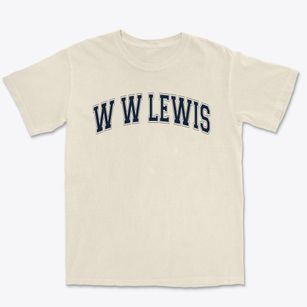 W W Lewis Middle School Varsity Arch Premium Heavyweight T-shirt