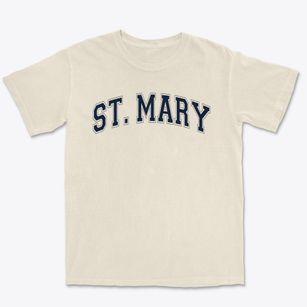 Saint Mary Of The Assumption School Varsity Arch Premium Heavyweight T-shirt