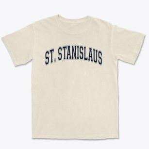 Saint Stanislaus Kostka School Varsity Arch Premium Heavyweight T-shirt