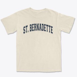 Saint Bernadette Catholic School Varsity Arch Premium Heavyweight T-shirt