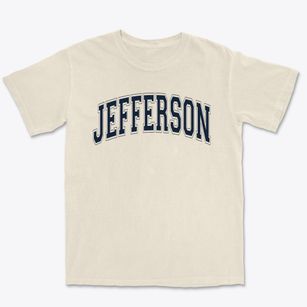 Jefferson Elementary School Varsity Arch Premium Heavyweight T-shirt