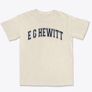 E G Hewitt Intermediate School Varsity Arch Premium Heavyweight T-shirt