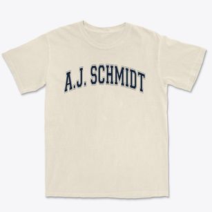A.j. Schmidt Elementary School Varsity Arch Premium Heavyweight T-shirt