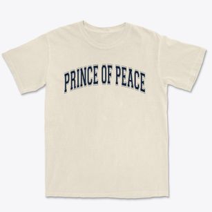 Prince Of Peace Parish Varsity Arch Premium Heavyweight T-shirt